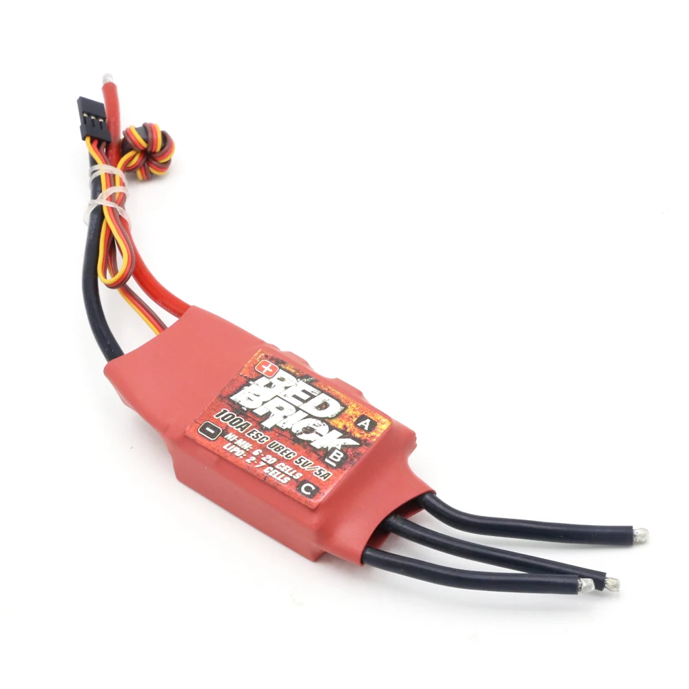 Červená cihla 50A 70A 80A 100A 125A 200A bezuhlíkový ESC elektronická rychlost regulátor 5V/3A 5V/5A BEC pro FPV multicopter