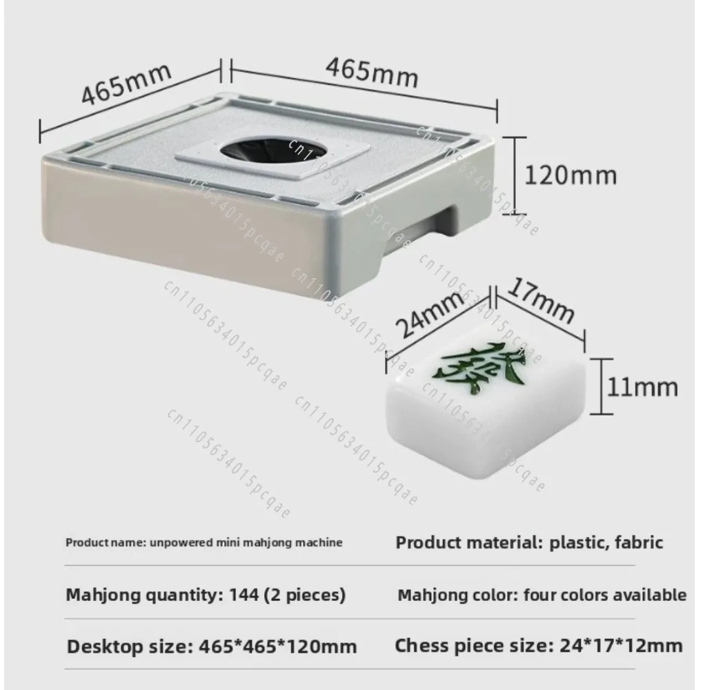 Mahjong Tiles Mini Automatic Small Mahjong Machine Outdoor Portable Small Automatic Silent Mahjong Machine Portable Camping