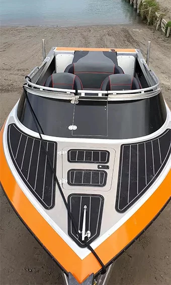 Kinocean 14ft Luxury Sport Jet Boat V-Hull Design Professional Aluminum/EVA Welded Jet Yacht With Inboard/Outboard Engine Sale