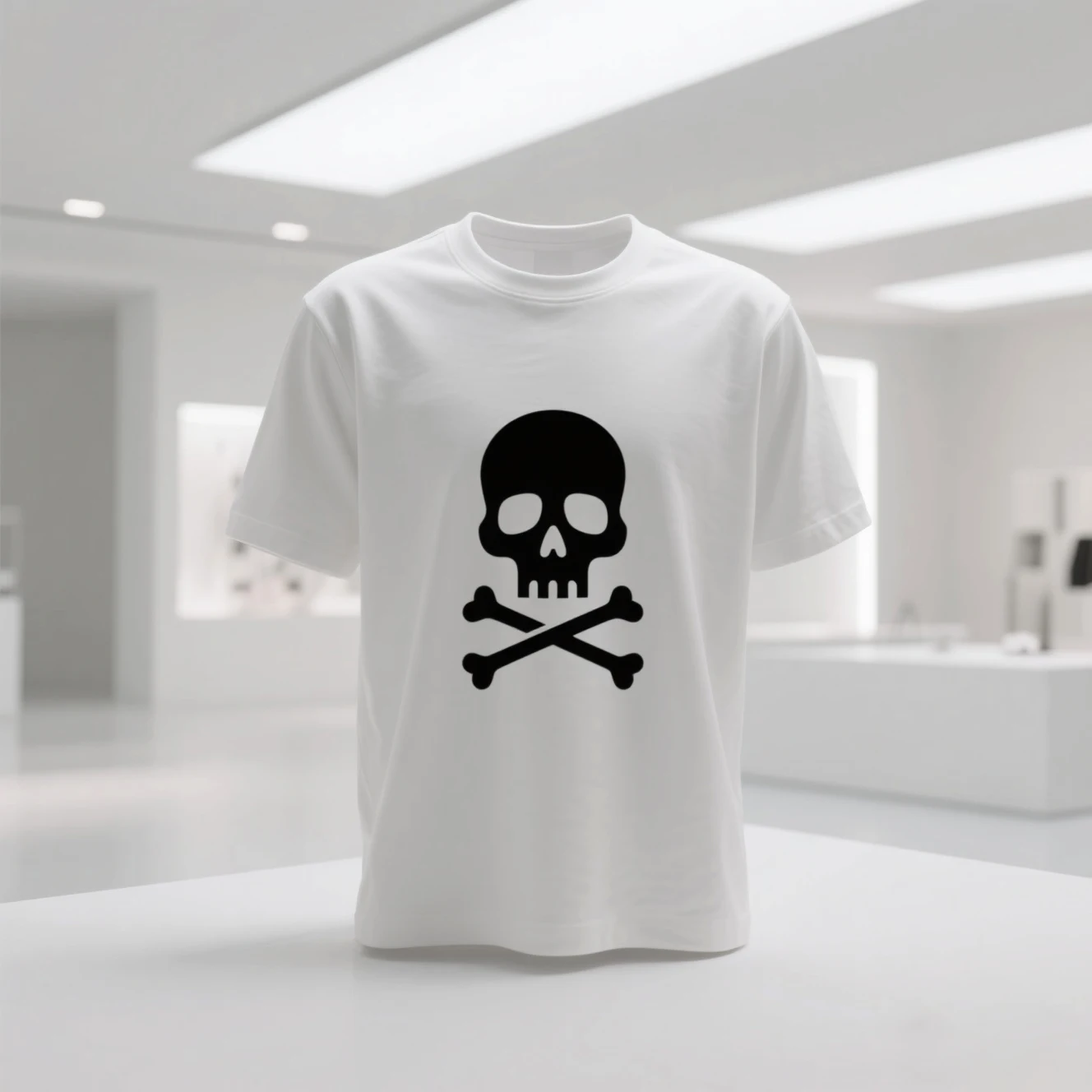 

New skull head, summer, pure cotton short sleeved T-shirt for men, breathable and heat dissipating short sleeved shirt.