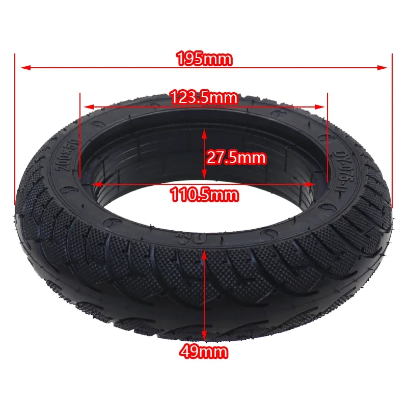 8 Inch Solid Tire 200x50 High Quality for Speedway Mini 4 Pro Speedtrott GX14 Rear Wheel Go Ride 80  Electric Scooter Parts