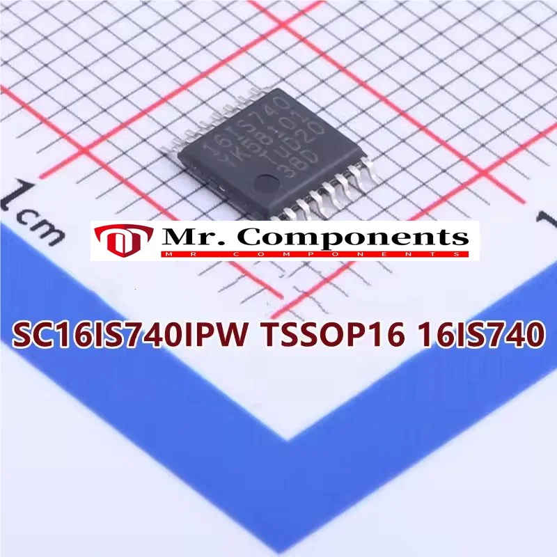 1 قطعة SC16IS740IPW TSSOP16 16IS740 UART واحد مع واجهة I2C-bus/SPI ، 64 بايت من الإرسال واستقبال FIFOs جديدة في المخزون