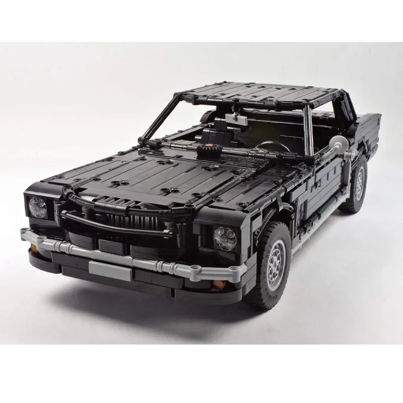 MOC-47038 Model Blok Bangunan Mobil Balap Sport Ikonik Hitam Klasik Era 90-an 2544 Bagian MOC Kreatif Hadiah Mainan Ulang Tahun Anak Laki-laki