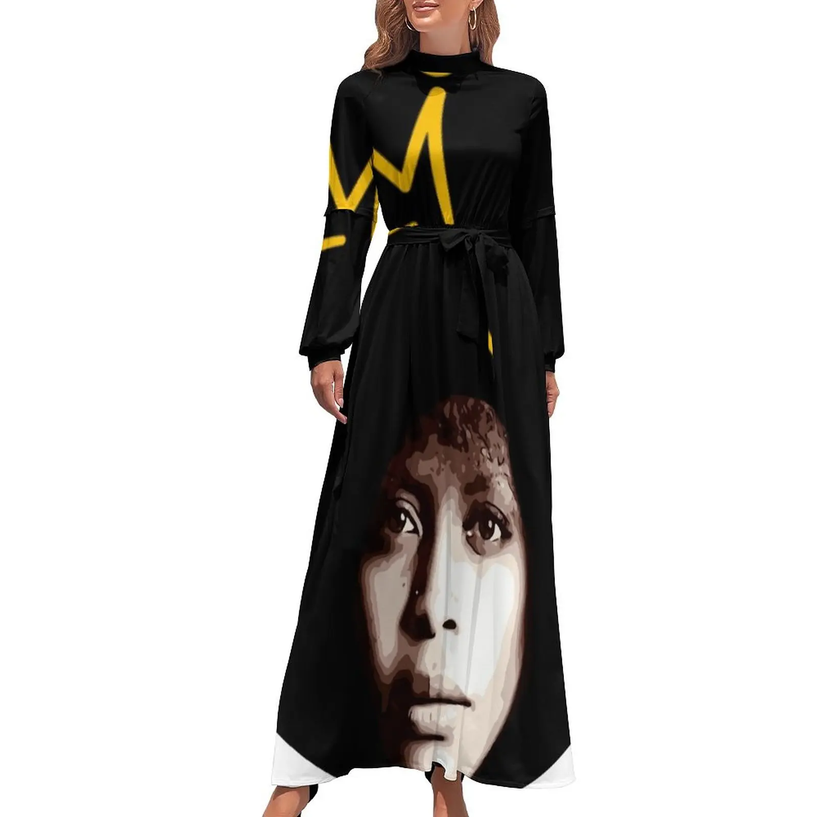 

Erykah Badu illustration Long Dress elegant party dress for women 2024 women's fashion dresses