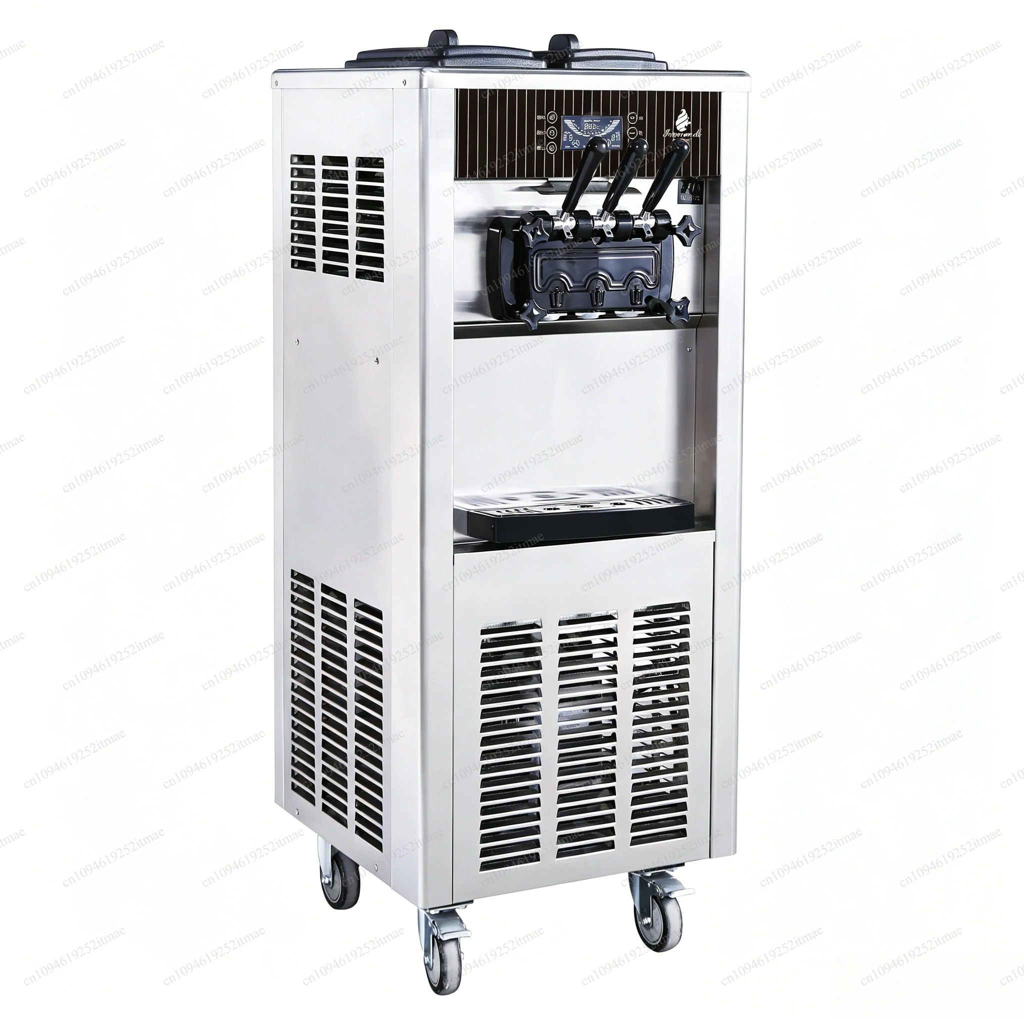 

2200W Commercial Ice Cream Machine LCD Display 20-28L/H