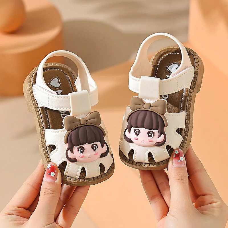 2026 Princess Style Girls Sandals New Arrival Infant Toddler Baby Walking Shoes Spring Summer Soft Bottom Anti-slip Kick-Proof