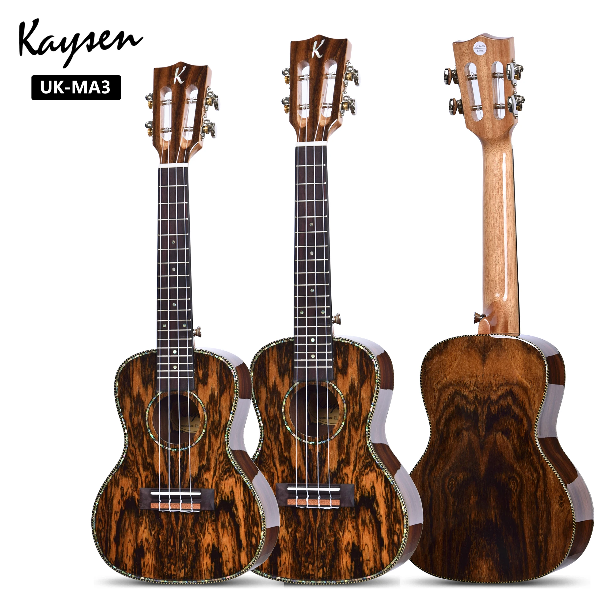 GIDOO Instrumentos musicales Bocote Wood Tenor China Ukelele 23 pulgadas