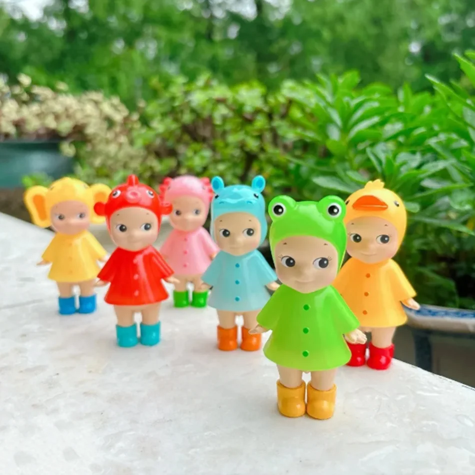 브랜드 뉴 아이 러브 레이니 데이 시리즈 블라인드 박스 수집용 미니 피규어 귀여운 데스크탑 장식 어린이 생일 선물 예약 주문