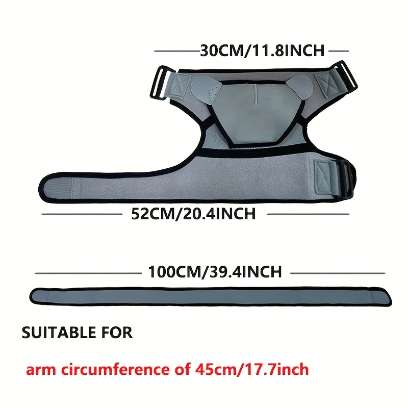 Shoulder Support Featuring Rotator Cuff Assistance, an Arm Sling, And a Compression Sleeve, Suitable for Either Arm