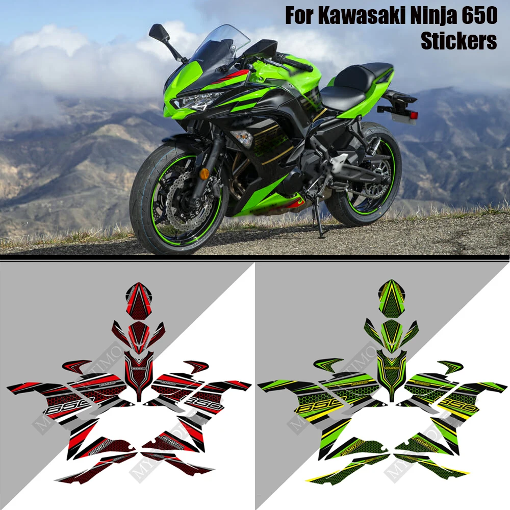 

Protector Tank Pad For Kawasaki Ninja 650 Stickers Decal Kit Knee Emblem Badge Logo Fairing Protection 2018 2019 2020 2021