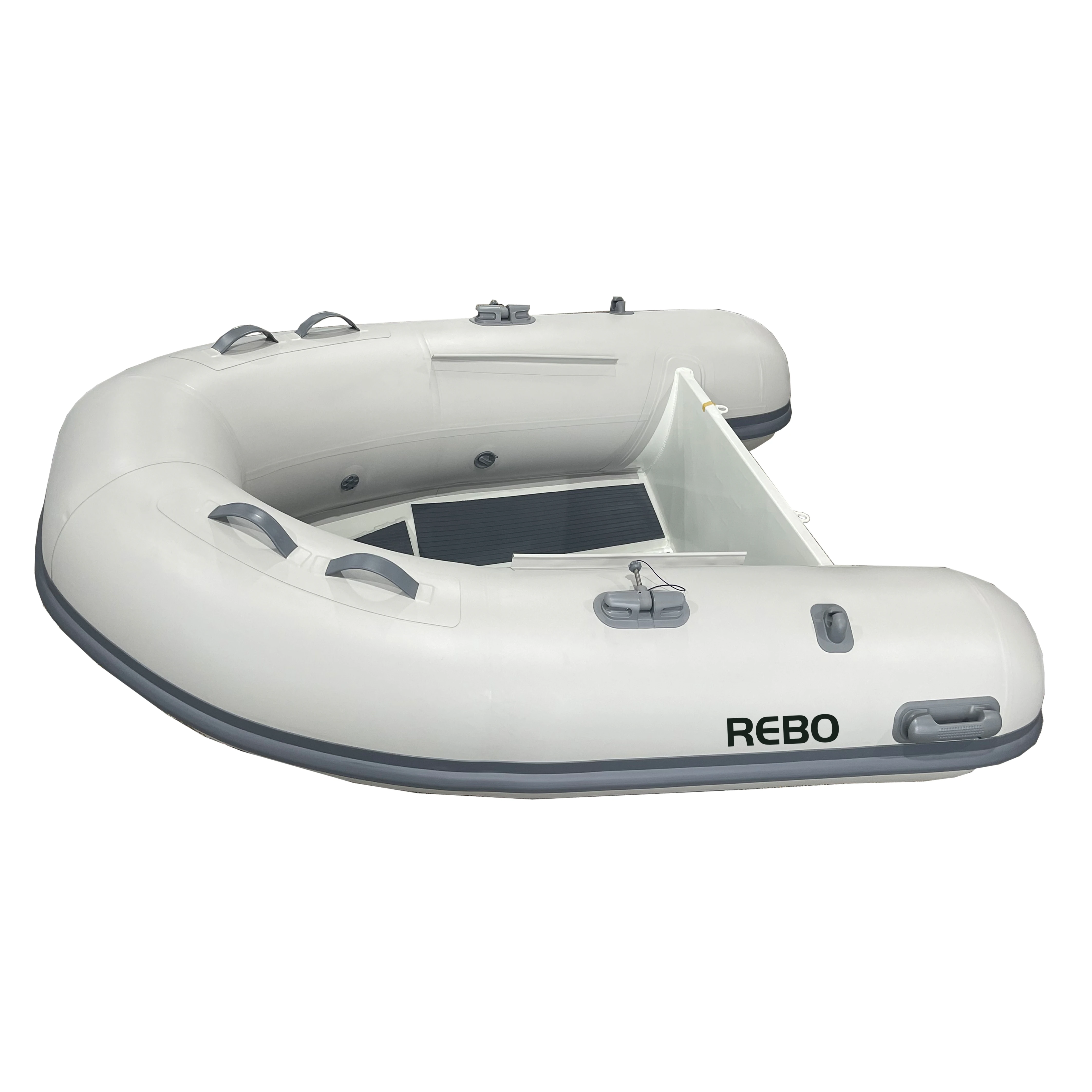 Rtificate Small Dinghy 8ft RIB240 Aluminum Single Hull Rigid Inflatable Boats Without Locker