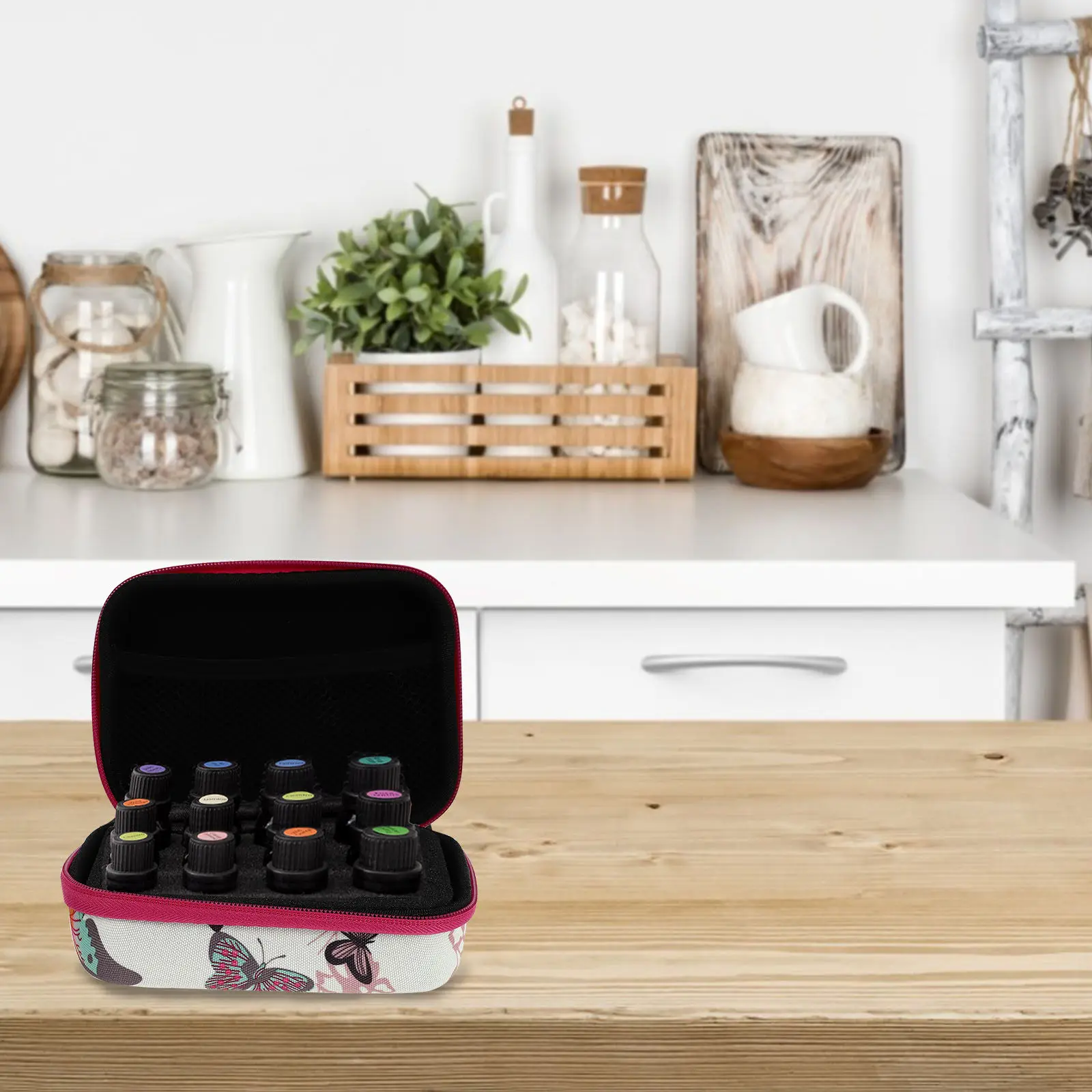 

1pc Essential Oil Bottle Storage Case Portable Lightweight Shockproof Travel Pouch Organizer Bag For Essential Oil Carrying Box