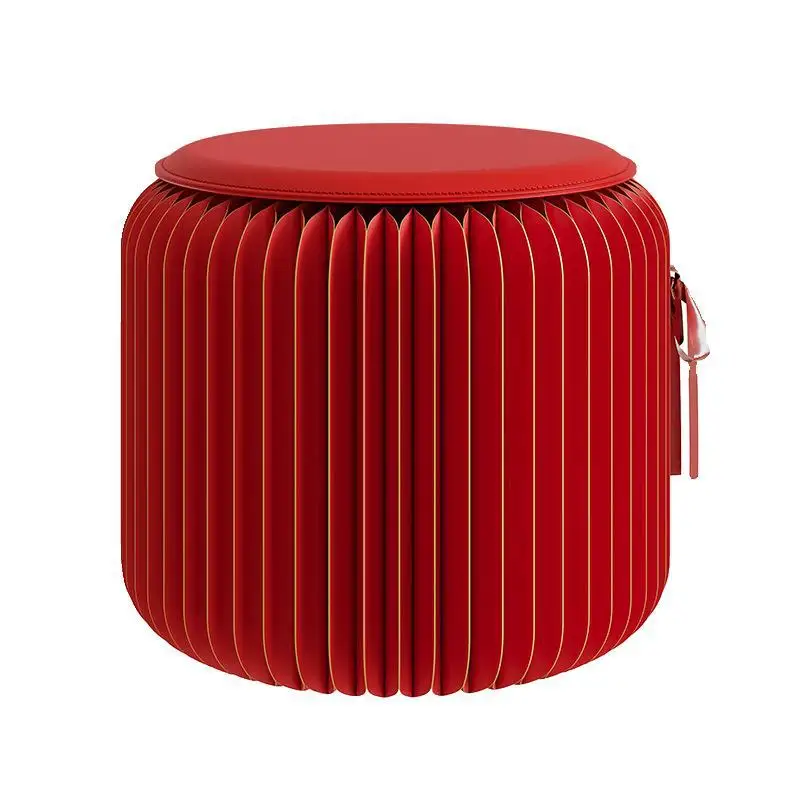 

Foldable storage elegant texture low stool household spare stool