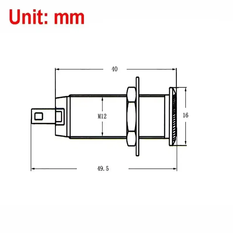 1PCS Electric Guitar Bass Parts 6.35mm Stereo Output Input 1/4 Inch Jack Socket Plug Brass Straight Ribbed Tube Style Jack