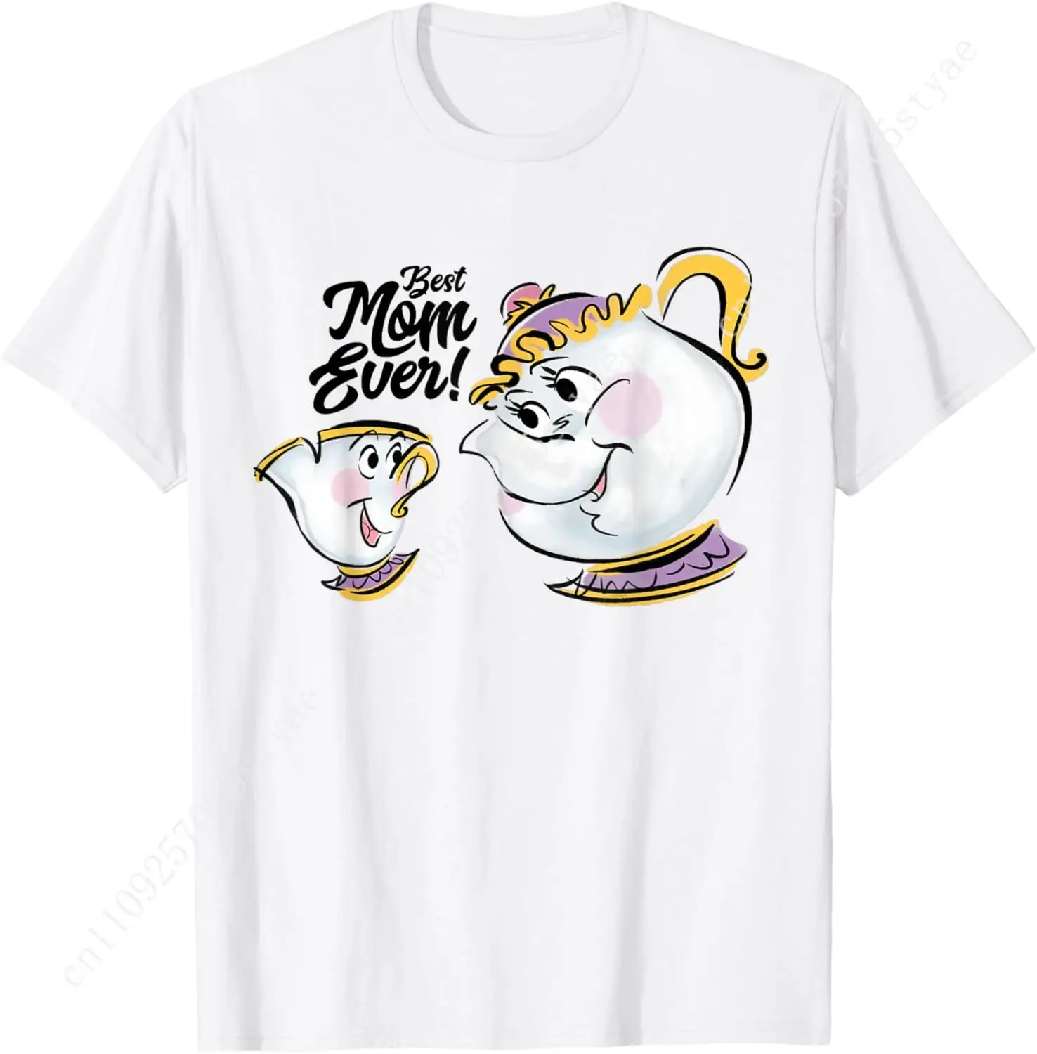 

Disney Beauty and The Beast Chip Mrs. Potts Best Mom Ever T-Shirt