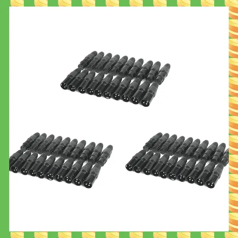

AB53 30 пар XLR 3-контактный микрофонный аудиокабель разъемы мужской женский микрофон змеиный разъем кабельные разъемы