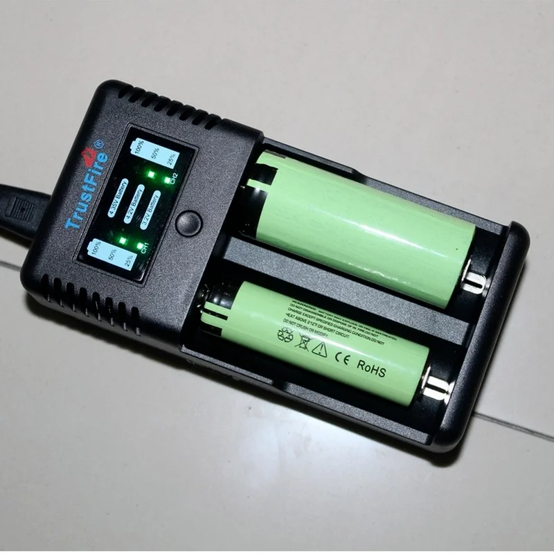 High Quality 18650 14500 16340 26650 Battery Charger Fast Charging for LED Flashlight Rechargeable Li-ion Batteries US/EU Plug