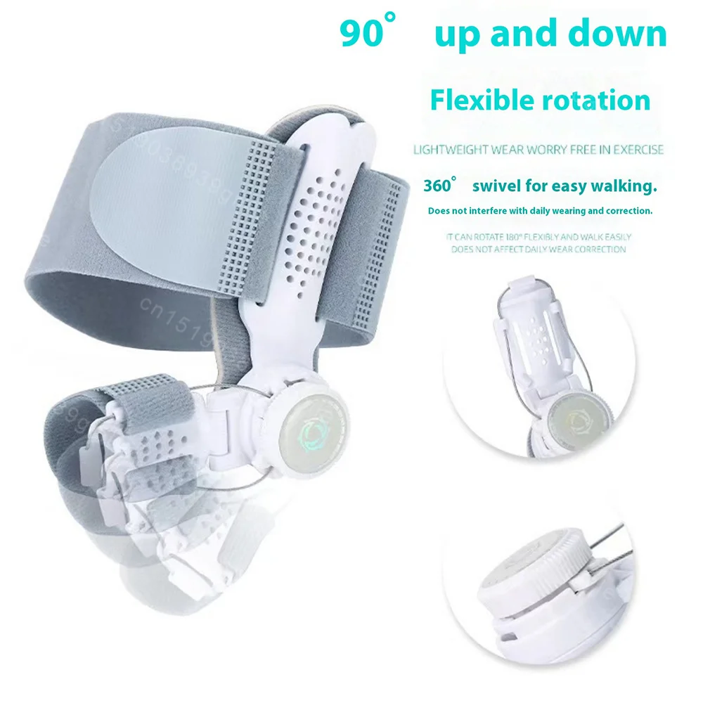 

Bunion Corrector Unisex Big Toe Orthopedic Toe Straightener Anti-slip Heel Strap for Left & Right Feet Rotatable Toe Separator