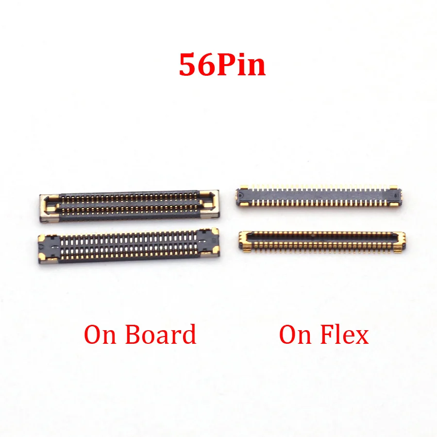 5Pcs 56Pin LCD Display Screen Flex FPC Connector On Motherboard For Samsung Galaxy Note 20 Ultra N9860 N985 N9810 N986B N980