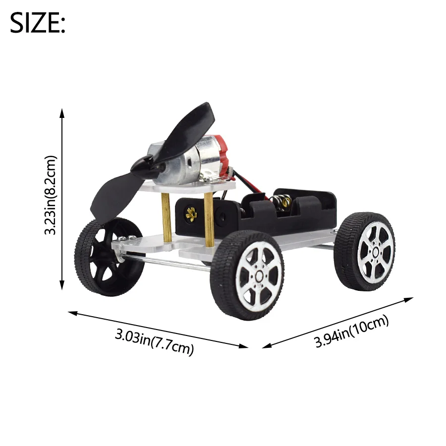 Wind Power Car DIY Electronic Kit Technology Science Toys Educational Kits for Children Experiment Creative Invention School Toy