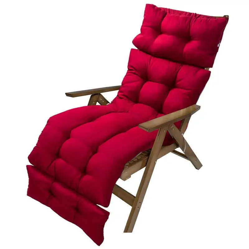 Reclining Chair Cushion Soft Back Chaise Lounge Cushion Multifunctional Rocking Chair Cushion Pad Outdoor Garden Patio Cushions