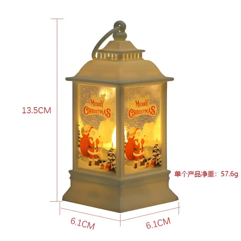 Christmas Decorations Christmas Old Man Snowman Elk Handheld Lamp Christmas Tree Pendant Window Display