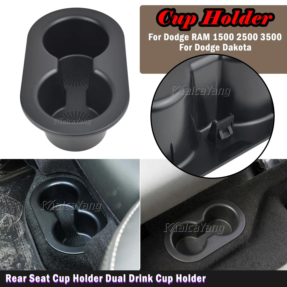 For Dodge Ram 1500 2500 3500 2003-2016 Dakota 2005-2010 Car Center Console Water Cup Beverage Bottle Holder Coin Tray