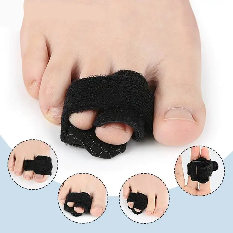 1/5Pcs Adjustable Toe Straightener Splint Wraps Bandage Hallux Valgus & Hammer Toe Corrector Separator Tape Foot Care Tool