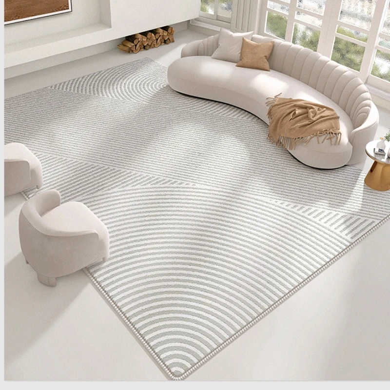 Modern Minimalist Carpets for Living Room Stripe Bedroom Decor Thicken Rug Large Area Plush Carpet Home Fluffy Soft Floor Mat