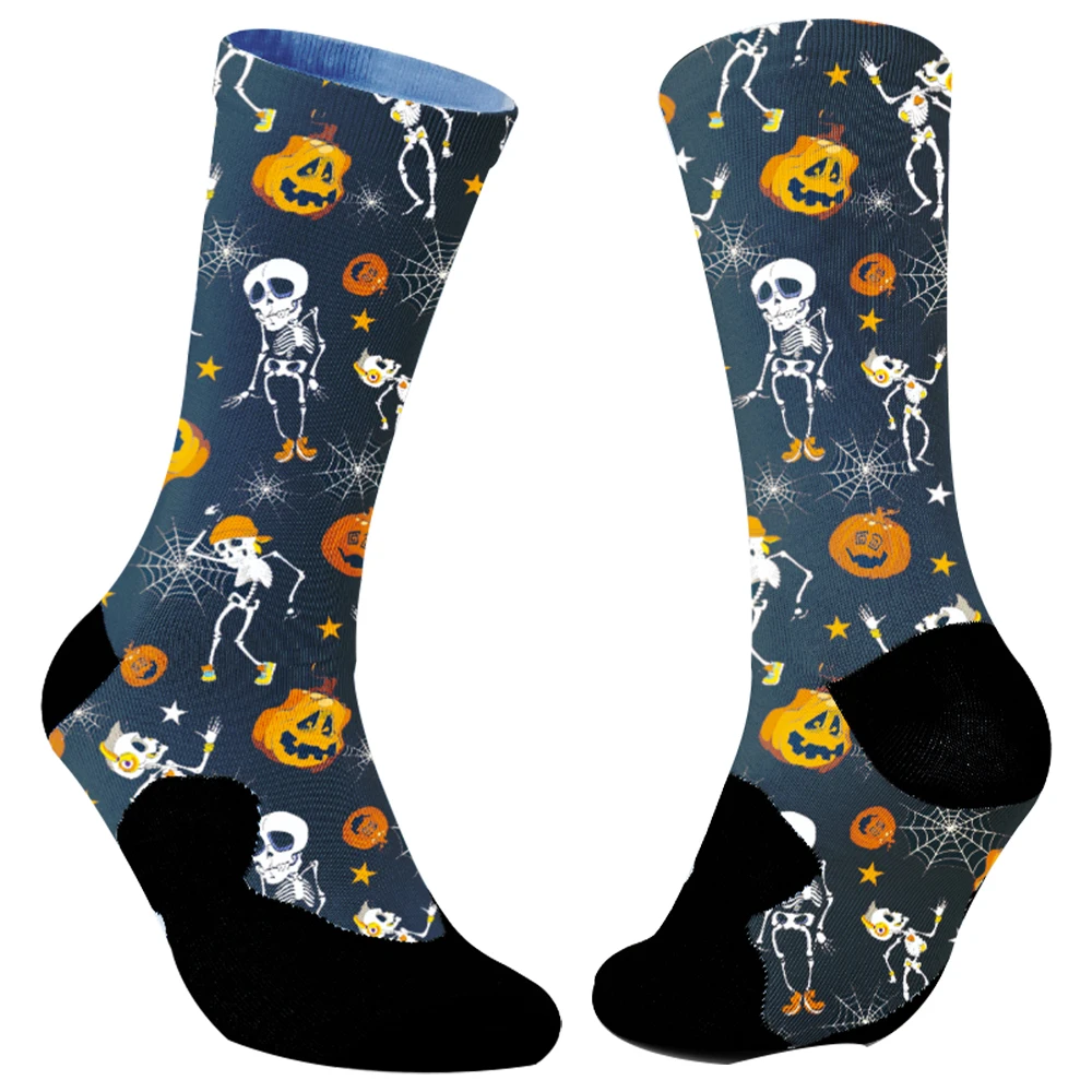 2024 New Fashion Casual Socks Skeleton Dog Printed Socks for Christmas Novelty Funny Socks Crazy Socks