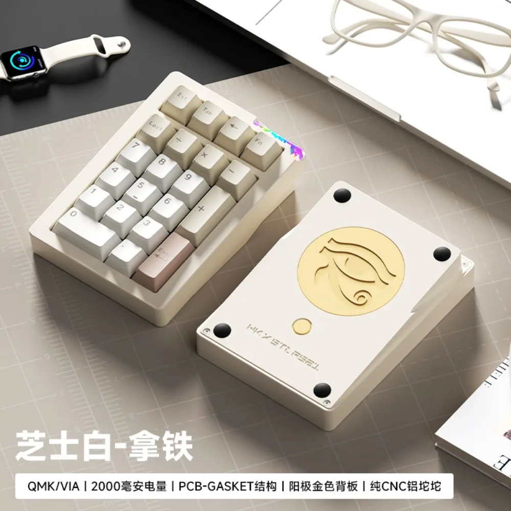 Weikav STARS21 Mini Keypad Tri-Mode Wireless Aluminum Alloy Hot-Swap Mechanical Keyboard Long Battery Life Gaming Accessories