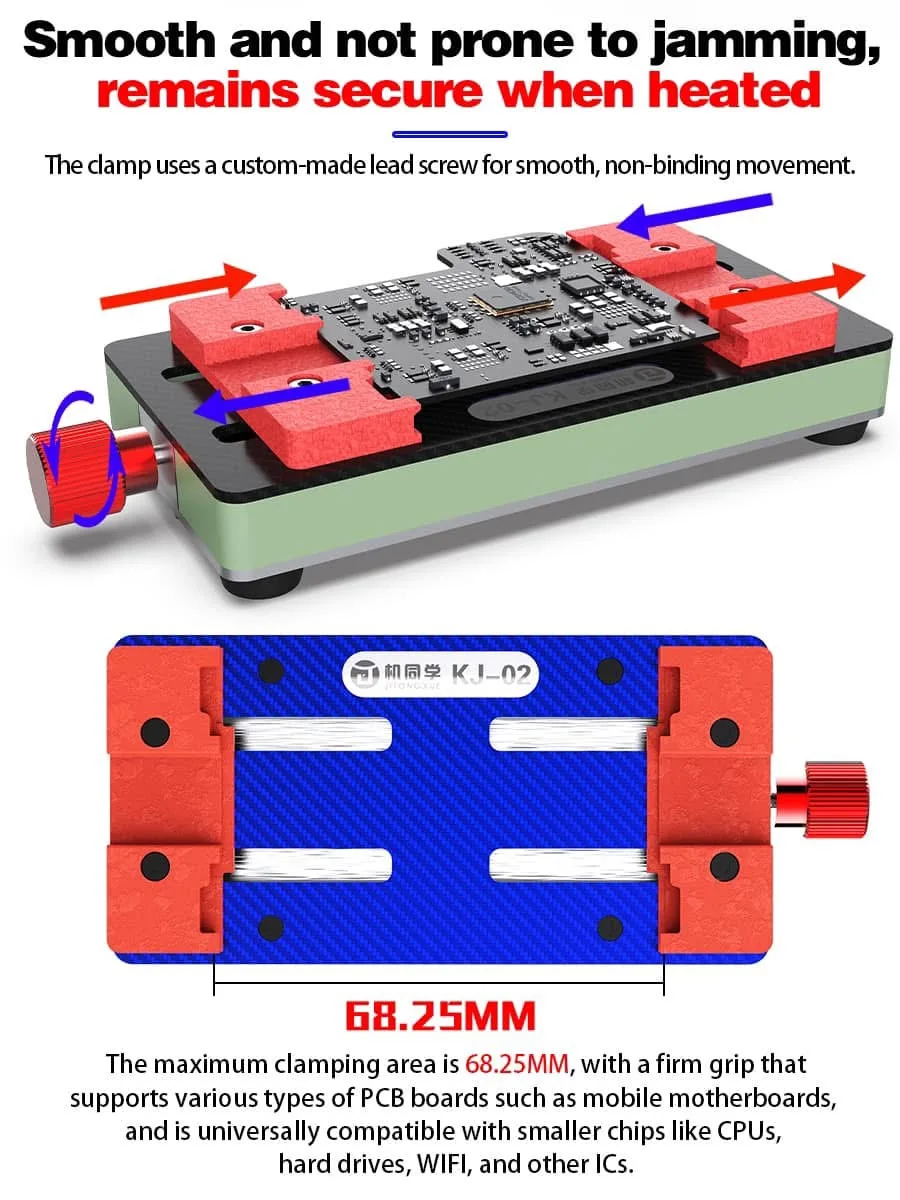 JTX carbon brazing mobile phone motherboard repair fixture KJ-02 fixed chip fixture anti-slip buckle