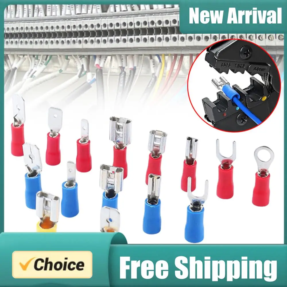280Pcs Insulated Cable Connector Electrical Wire Crimp Spade Butt Ring Fork Set Ring Lugs Rolled Terminals Assorted Kit