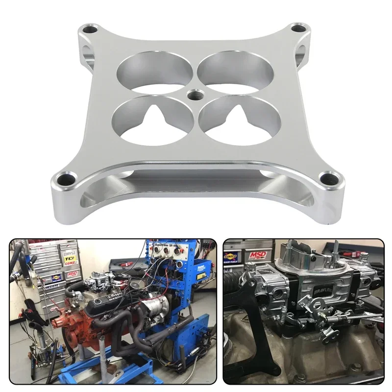 لشيفي GM LS1 LS2 LSX شيفروليه فورد 302 SBC T6 الألومنيوم 4150 CNC 1 بوصة تشكيله المكربن فاصل مربع تتحمل 4 ميناء