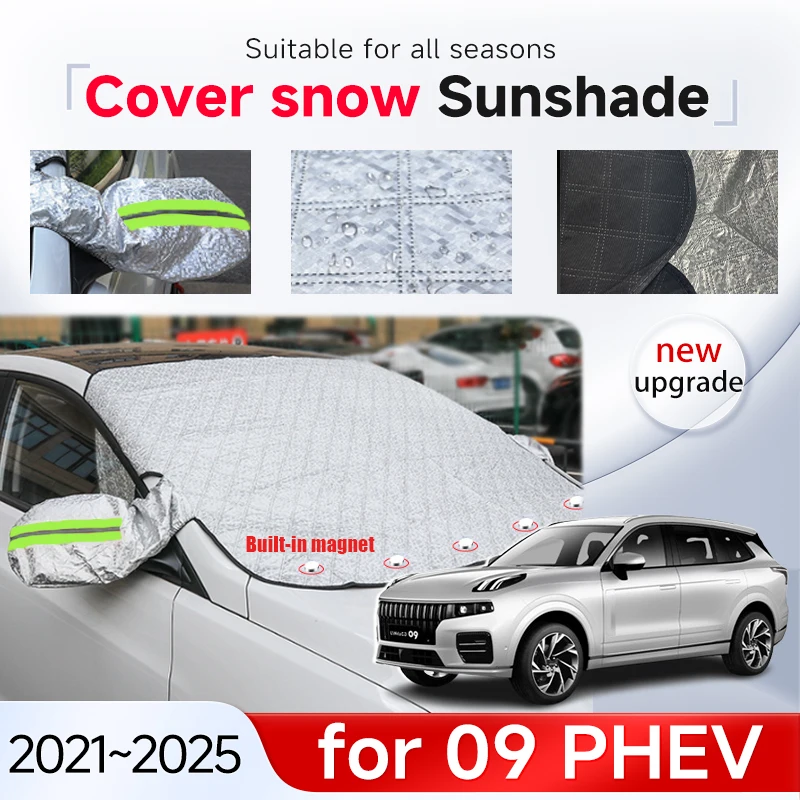 

Cover Snow Sunshade for Lynk & Co 09 PHEV Accessories 2021 2022 2023 2024 2025 Car Protection Full Wrapped Windshield Rain Cover