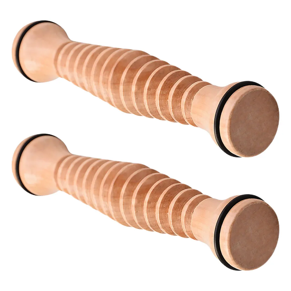 

2 шт. деревянный роликовый массажер для ног для крови, простой в использовании инструмент для облегчения ног дома, офиса или времени для всех размеров