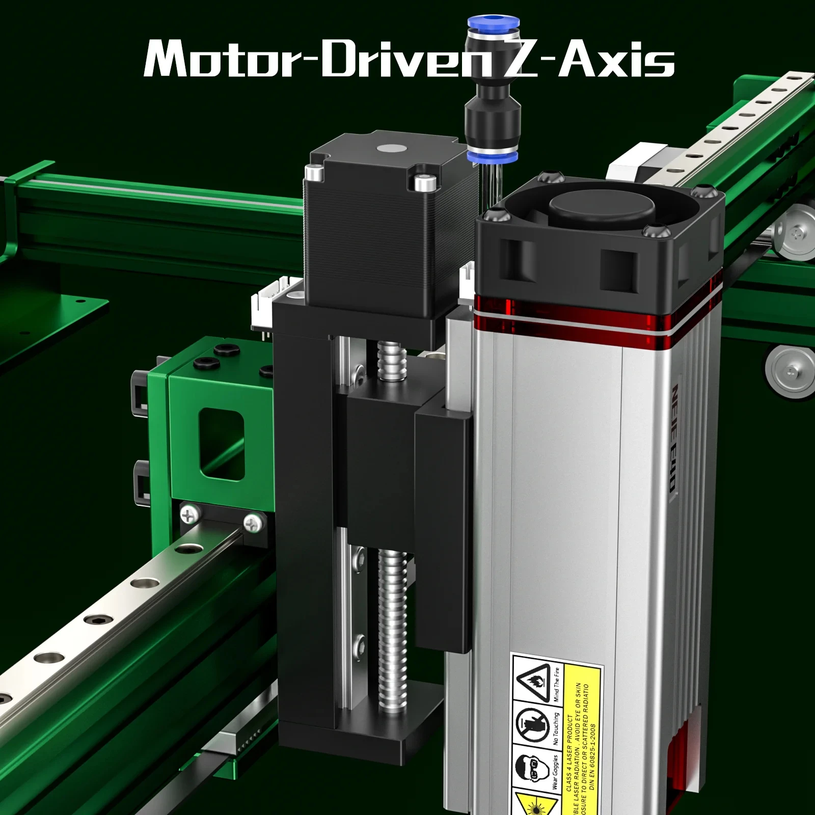 NEJE Max 4 80W Macchina da taglio per incisione Taglierina per incisore laser industriale a 4 assi Energia a impulsi ad alta efficienza per una