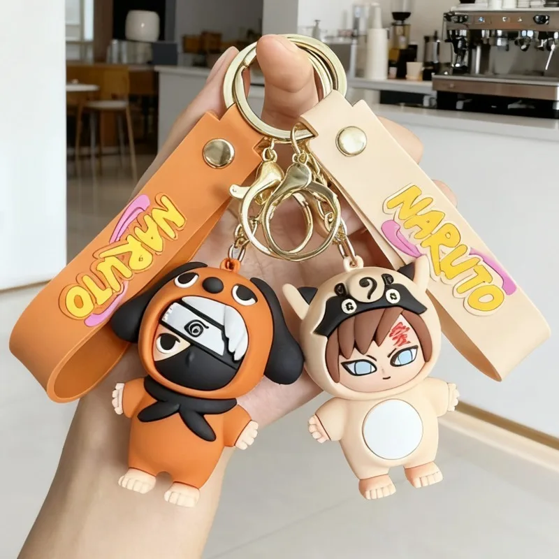 New Cartoon Naruto Q-version Keychain Anime Character Kakashi Naruto Doll Backpack Hanging Decoration Car Key Pendant Toy Gift - view 3