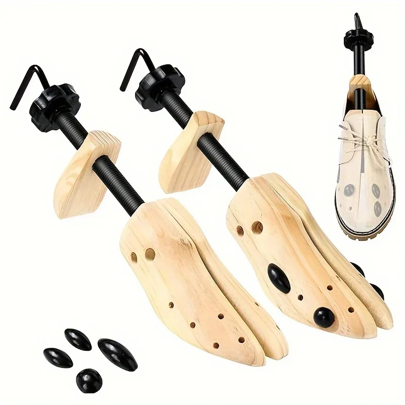 1Pc Shoe Stretcher Women and Men's Shoe Widener Wooden Expander for Wide Feet Bunions or Calluses Wooden Shoe Stretcher