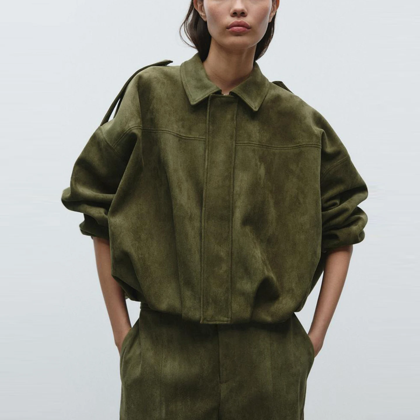 

Осень 2023, женское повседневное пальто-пилот Jaet, верхняя одежда с бархатным эффектом, подставка подходит для бренда Z, женская мода