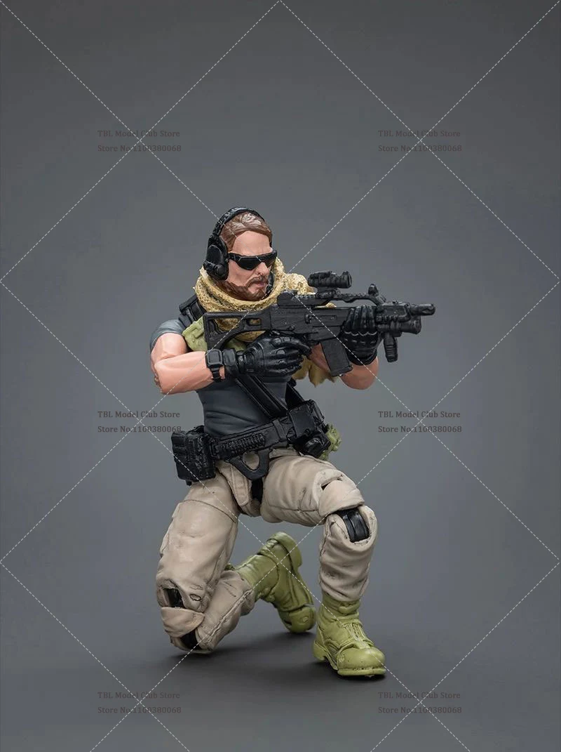 In Stock JOYTOY 1/18 Scale Male Soldier Military Series Sack Mercenaries Kina Mercenaries Full Set 10.6cm Action Figure Doll