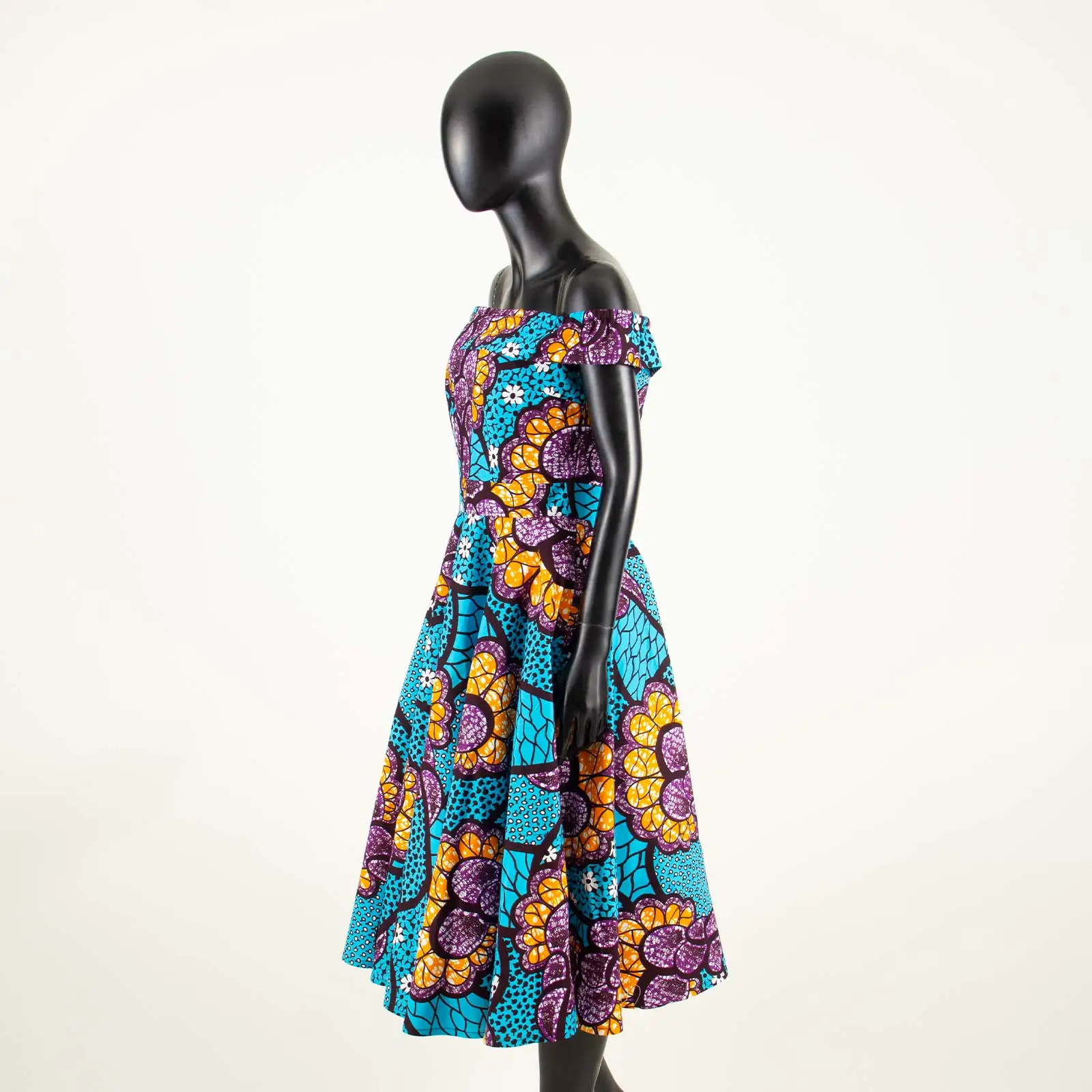 Robe africaine sans bretelles pour femmes, vêtements traditionnels africains, College Ankara, A722516