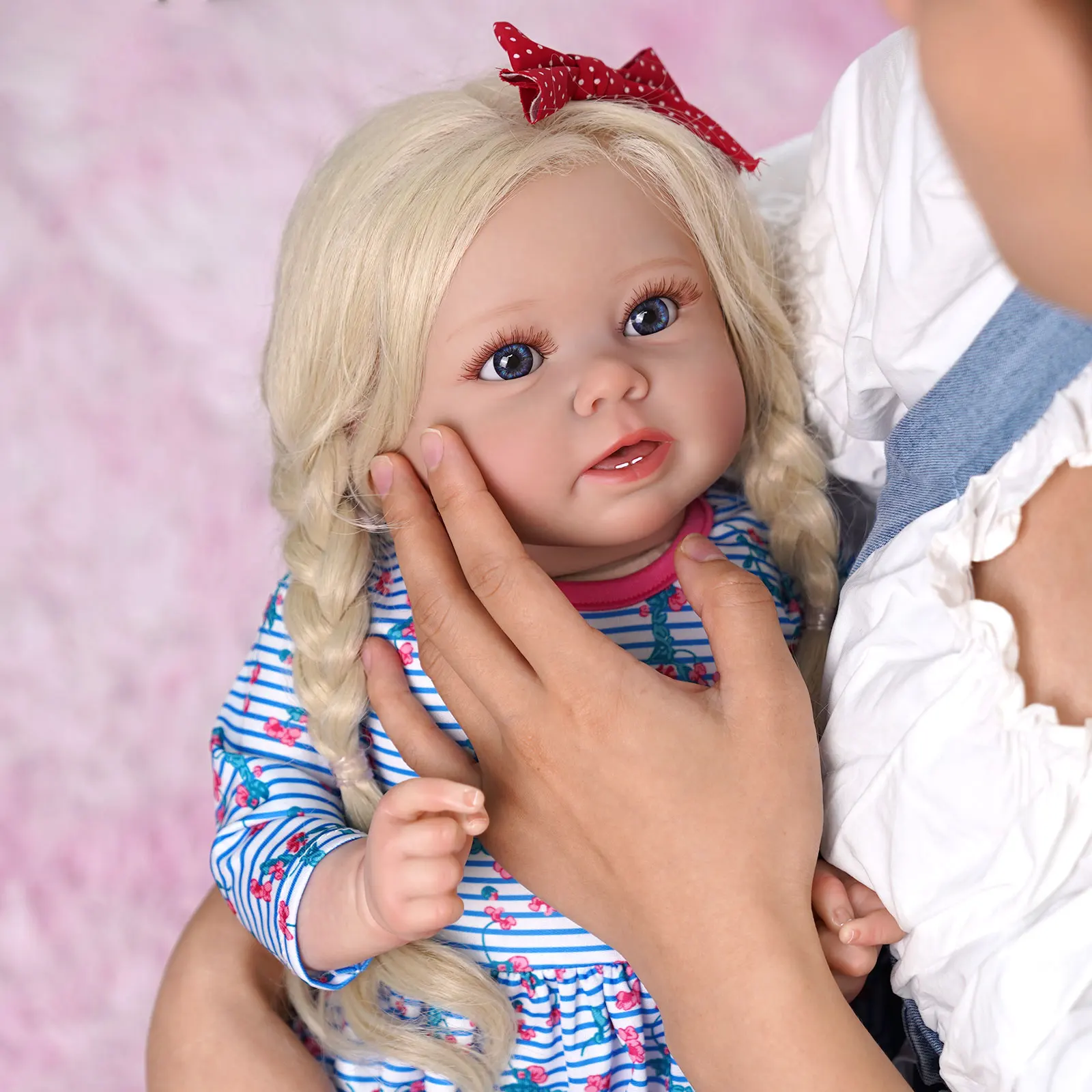 

Babeside 51cm Finished Bebe Reborn Doll Toddler Toy Stella Princess Vinyl Clothes Body Adorable Lifelike Baby Christmas Gift