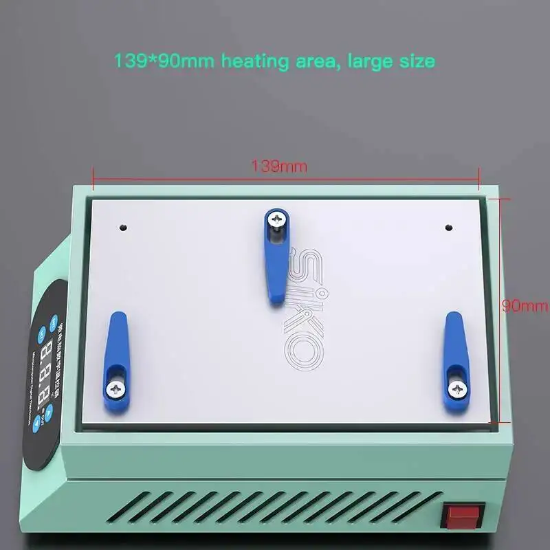 SK-H1 Large SK-H2 Mini Preheating Platform BGA for Motherboard Repair 30-260°C Temp Digital Thermostat Aluminum Stone Insulation