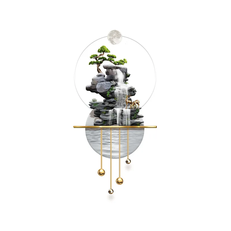 

Three-dimensional luminous entrance decorative painting, corridor advanced sense led light luminous painting