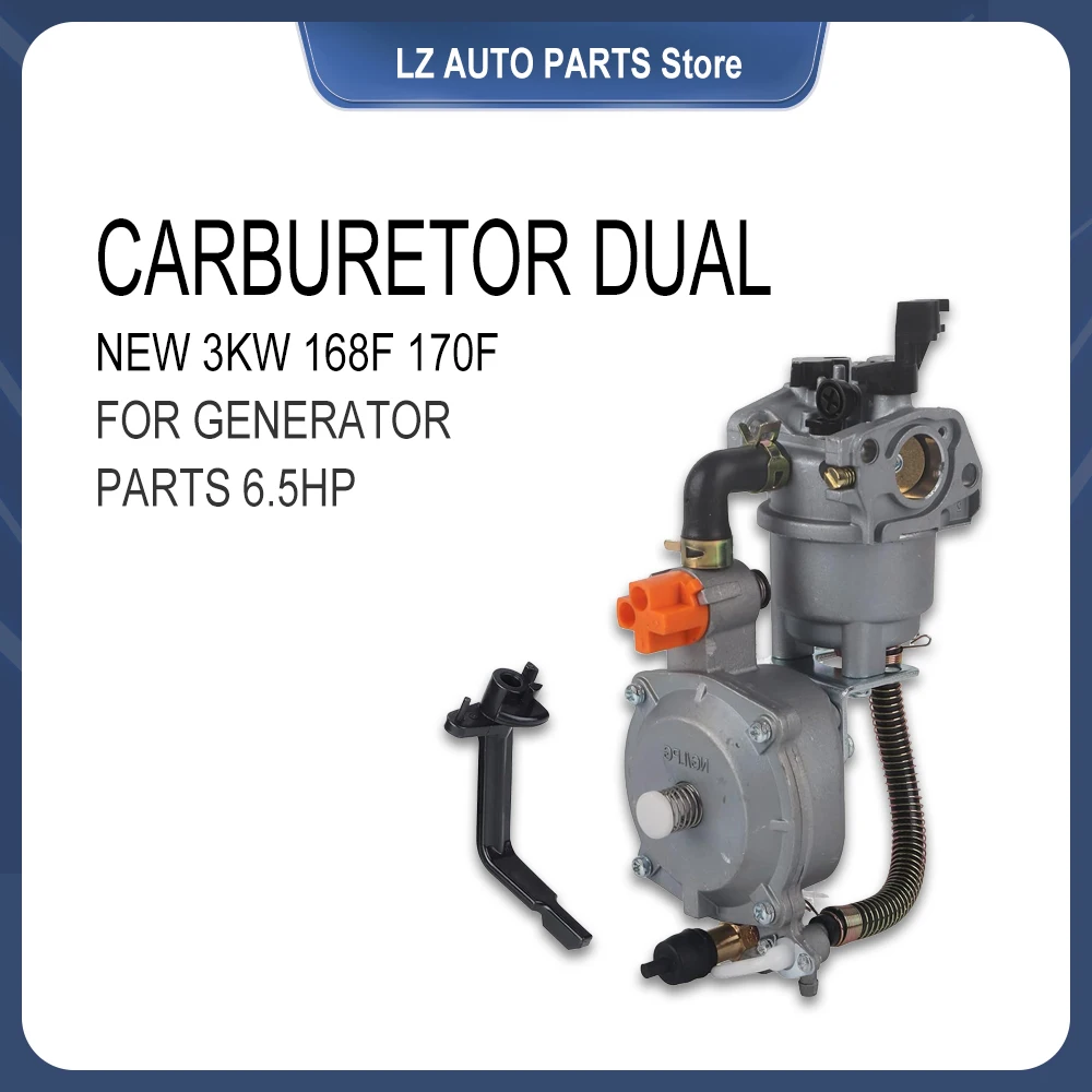 LPG168 170 Gasoline Generator Dual Fuel Carburetor Kit 1KW To 3.5KW 168F 170F 6.5HP 2-3KW LPG/NG Conversion Kits Generator Parts