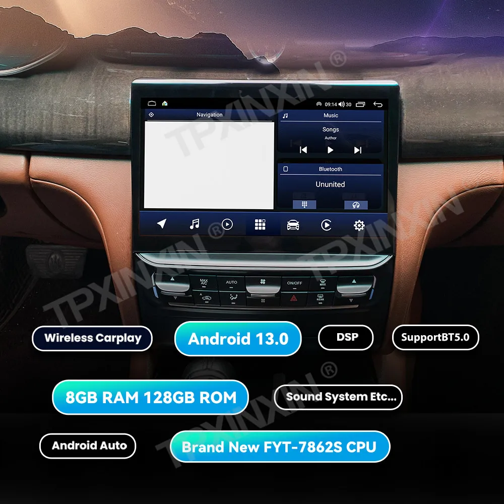 Car Automotive Multimedia Android For Maserati Quattroporte 2013~2017 GPS Radio Stereo Wireless Carplay Mirror Link Head Unit