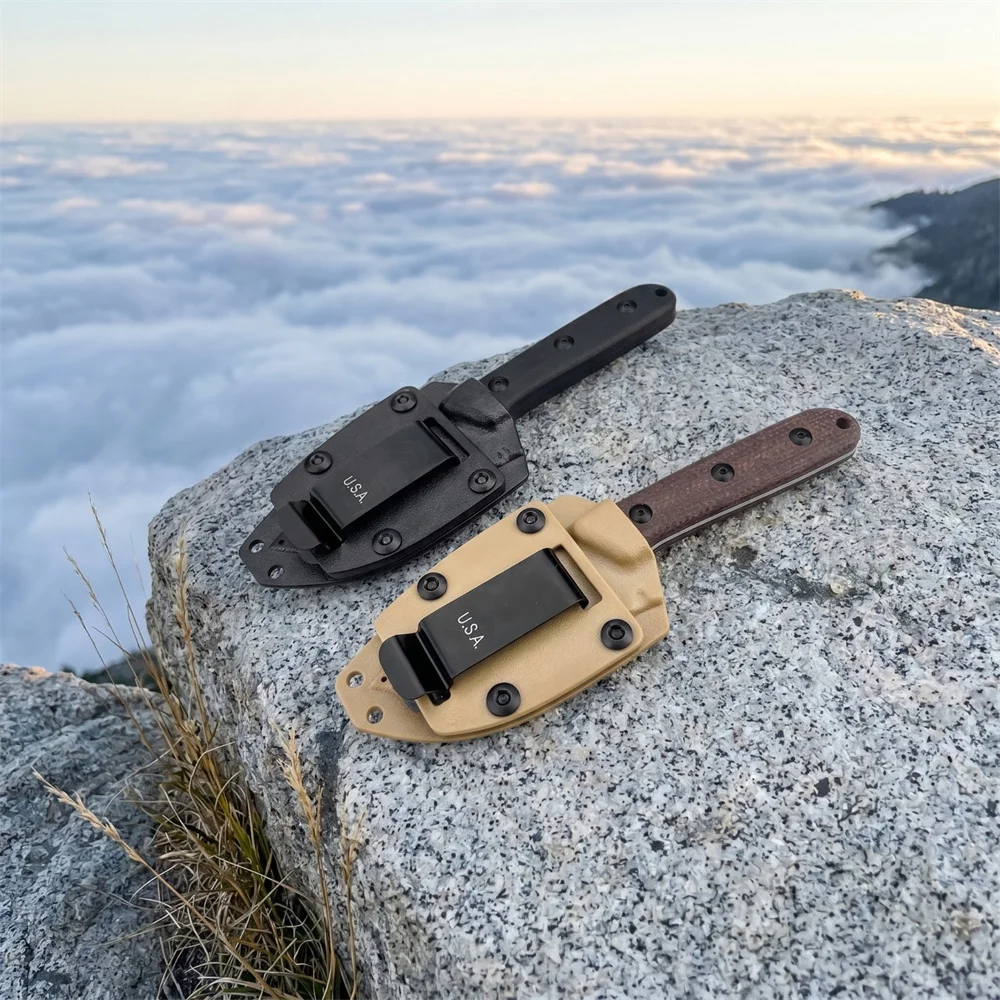 ESEE Fixed Blade Survival Knife Micarta Handle Utility Knife with Kydex Sheath Portable EDC Knife for Camping Hiking Outdoor - view 5