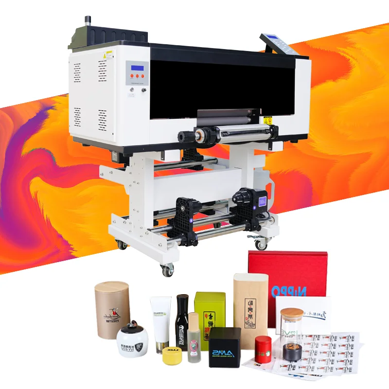 for 2023 new hot sale 3 F1080A1 head cheap yinstar a3 uv dtf sticker film printer for uv dtf transfer metal sticker printing 3d