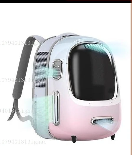 Intelligent fresh air ventilation cat bag portable pet going out bag space capsule bathing artifact adjustable temperature